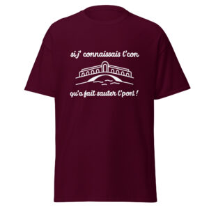 T-shirt « Si j’connaissais l’con qu’a fait sauter l’pont ! »