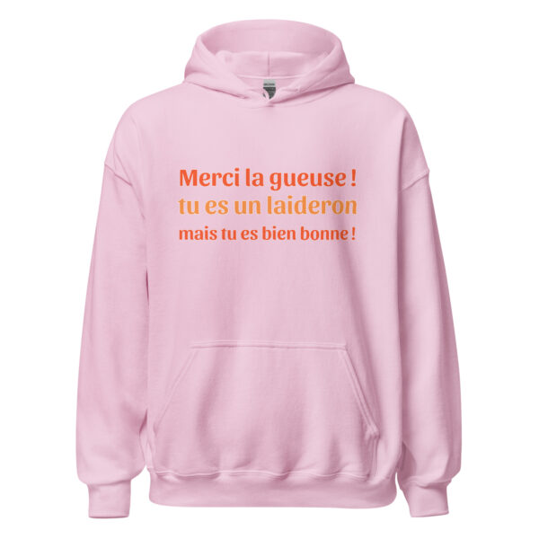 Sweat à capuche "tu es un laideron mais tu es bien bonne !" – Image 29