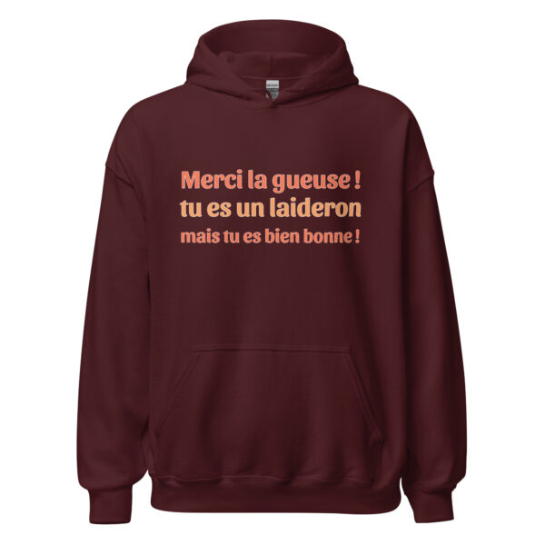 Sweat à capuche "tu es un laideron mais tu es bien bonne !" – Image 6