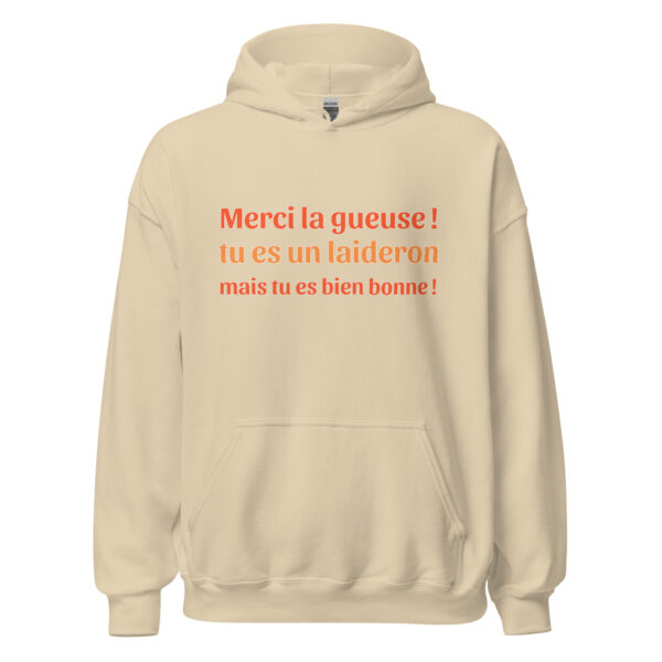 Sweat à capuche "tu es un laideron mais tu es bien bonne !" – Image 27