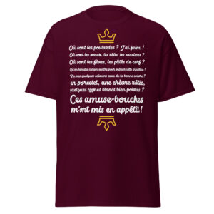 T-shirt les visiteurs « Ces amuse-bouches m’ont mis en appétit ! »